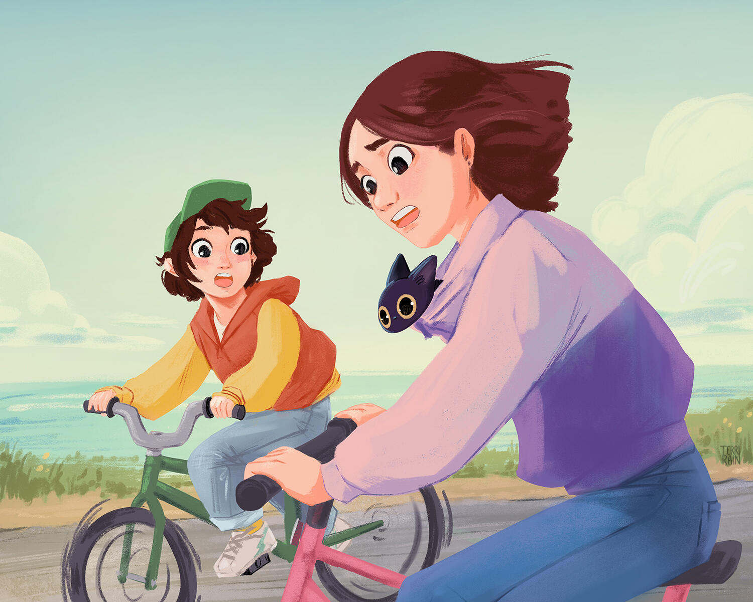 Narrative Illustration - Cat-astrophe