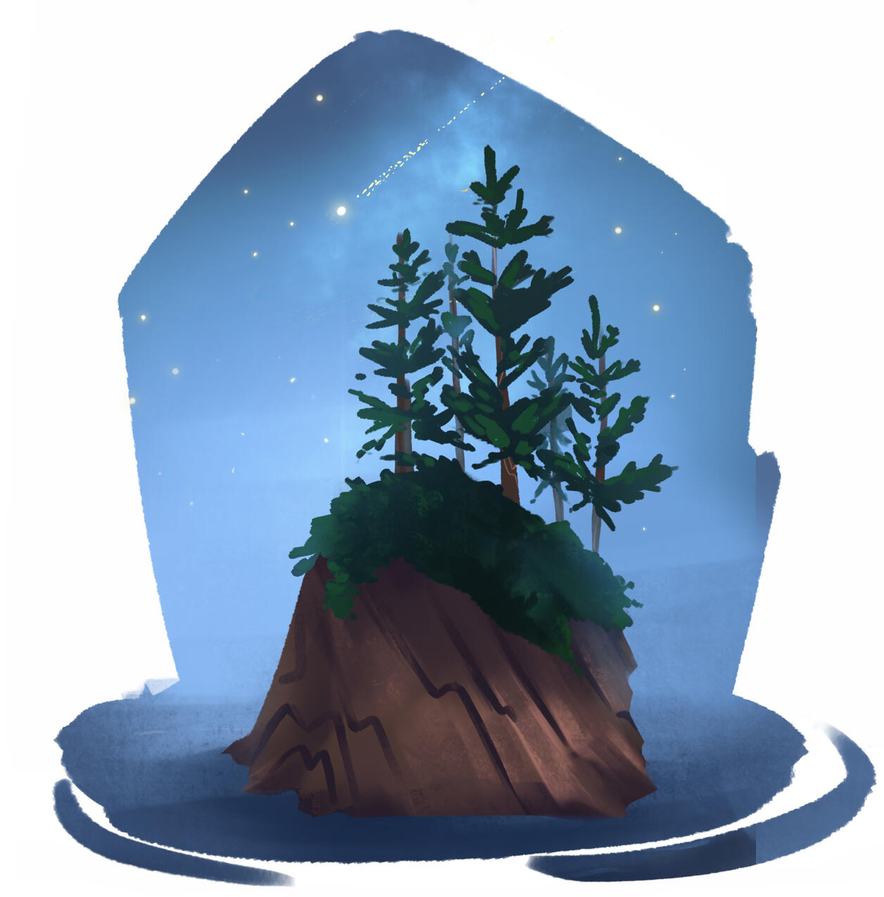 Spot Illustration - Kiixin tree island