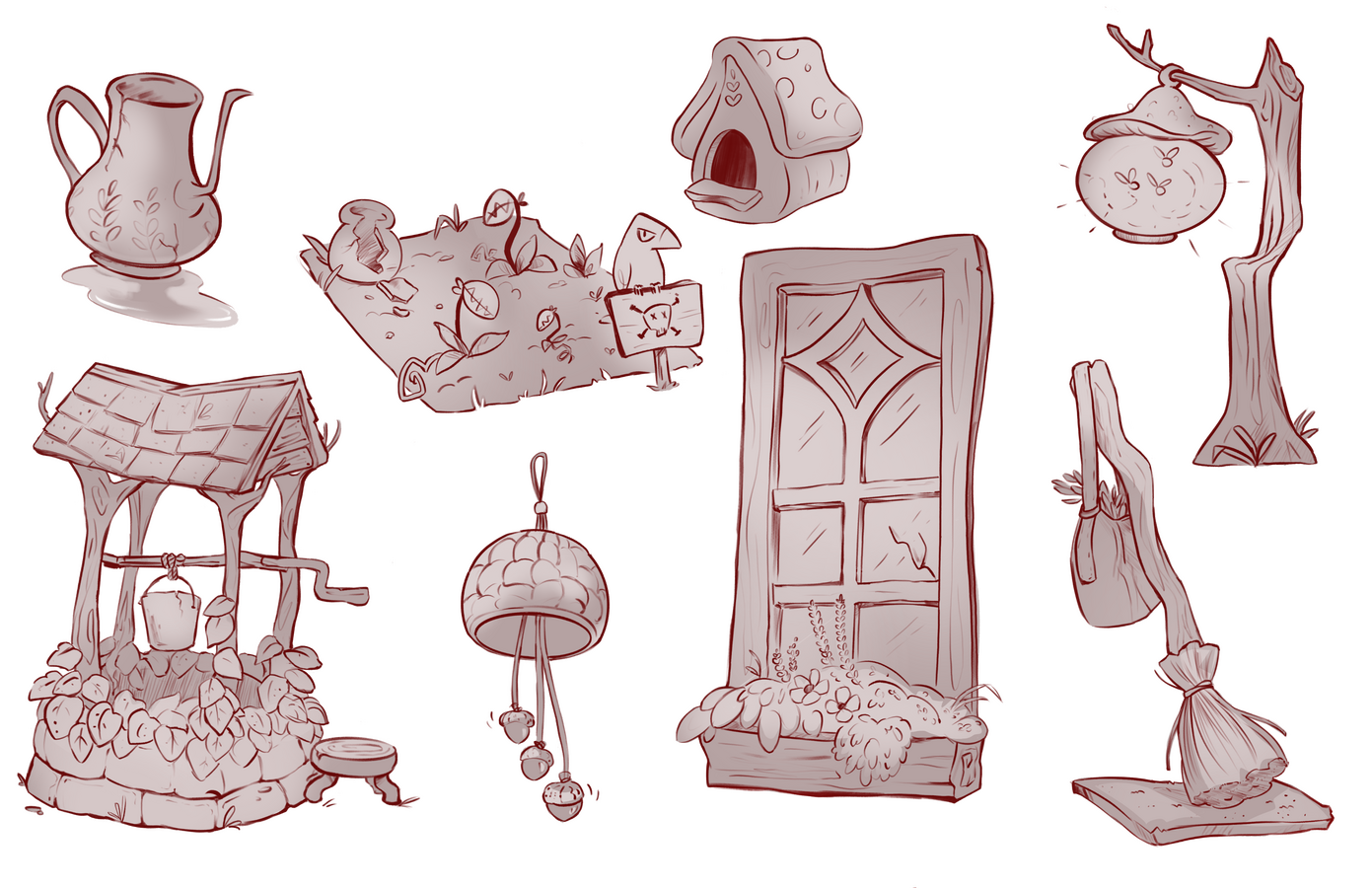 Fig's cottage: Exterior props