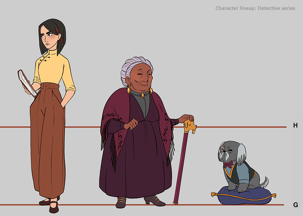 Detective story: Character lineup